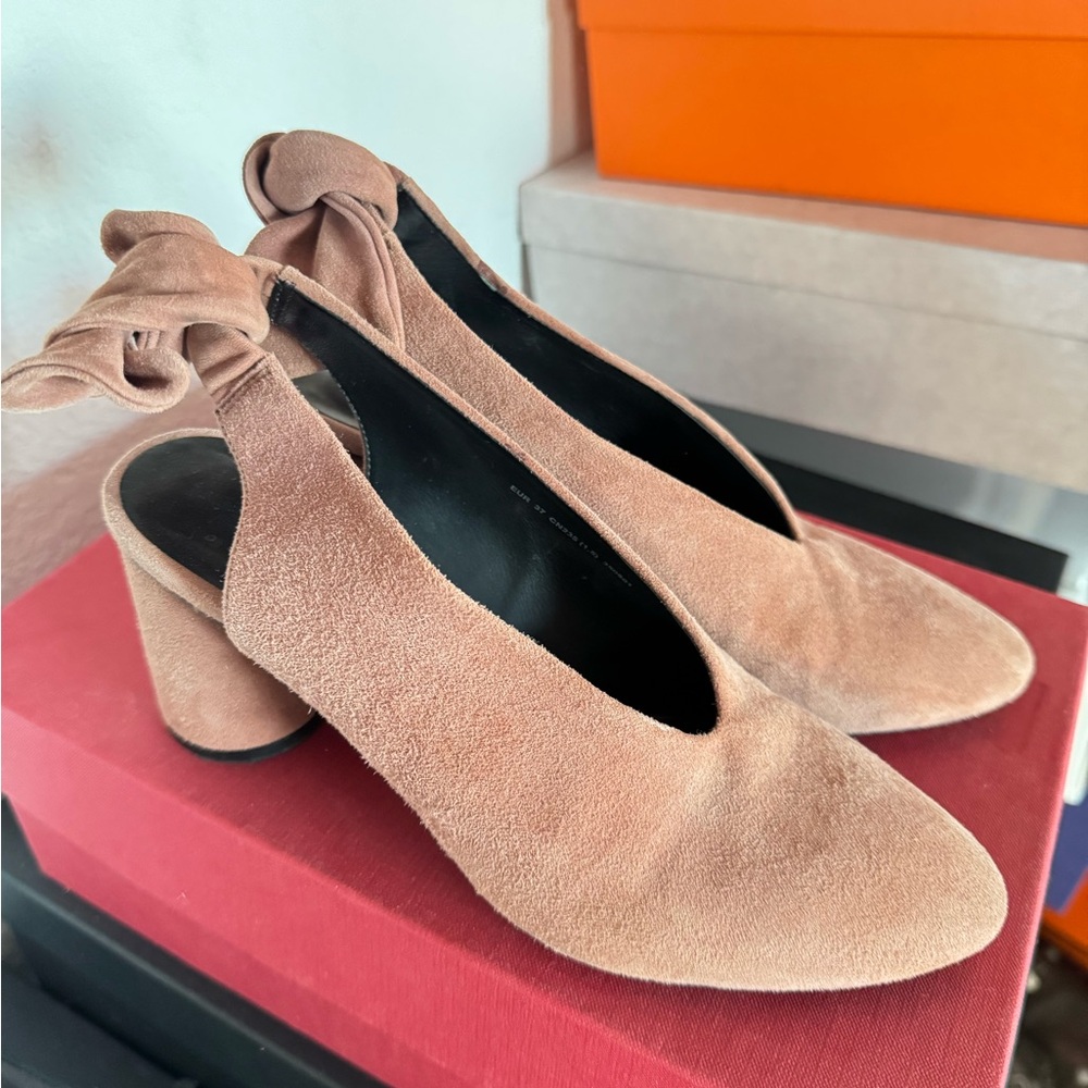 COS Elegant Tan Suede Women's Shoes SIZE 37 Worn once